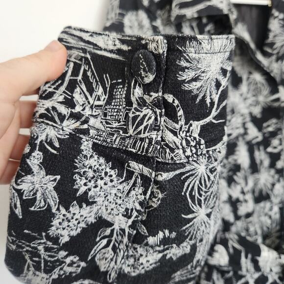 MARELLA By MaxMara Quilted Belted Printed Coat US 8 Designer Academia - Picture 5 of 10